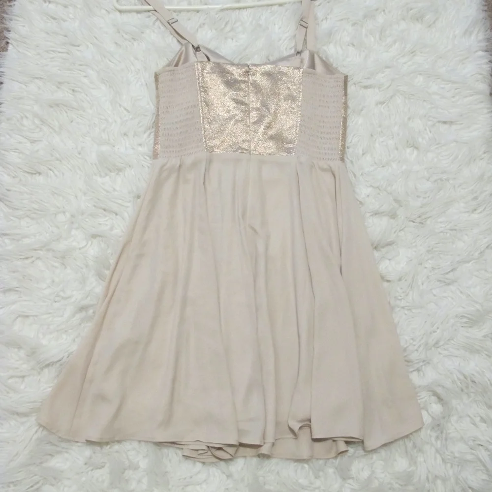 Express Women's Formal wedding date night Rose Gold Pink Dress Size 2 EUC - Picture 6 of 6